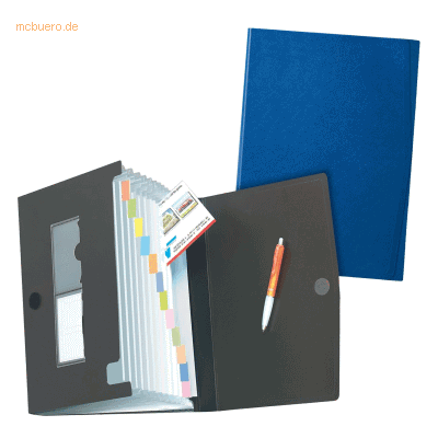 Herlitz Fächermappe A4 PP 12 Fächer farbig sortiert Herlitz Fächermappe A4 PP 12 Fächer farbig sortiert
