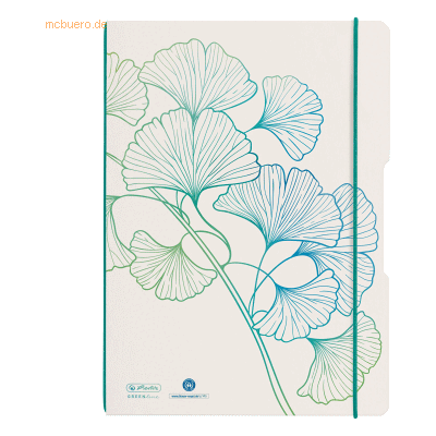 Herlitz Notizheft Greenline A4 kariert + liniert (27/28) 2x40 Blatt Gi Herlitz Notizheft Greenline A4 kariert + liniert (27/28) 2x40 Blatt Gi