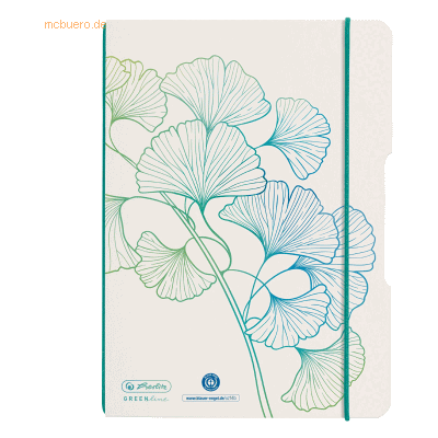 Herlitz Notizheft Greenline A5 punktiert/dotted 40 Blatt Welle Herlitz Notizheft Greenline A5 punktiert/dotted 40 Blatt Welle