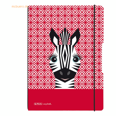 Herlitz Notizheft flex Karton A6 40 Blatt punktiert Cute Animals Zebra Herlitz Notizheft flex Karton A6 40 Blatt punktiert Cute Animals Zebra