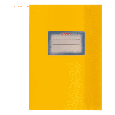 25 x Herlitz Heftumschlag A5 PP Bast gelb 25 x Herlitz Heftumschlag A5 PP Bast gelb