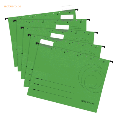 Herlitz Hängemappe 230g/qm grün VE=5 Stück Herlitz Hängemappe 230g/qm grün VE=5 Stück