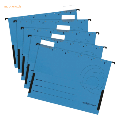 Herlitz Hängetasche 230g/qm blau VE=5 Stück Herlitz Hängetasche 230g/qm blau VE=5 Stück