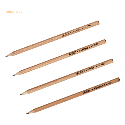 10 x Herlitz Bleistift Skizzo HB natur VE=4 Stück 10 x Herlitz Bleistift Skizzo HB natur VE=4 Stück
