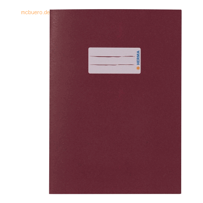 10 x HERMA Heftschoner Papier A5 weinrot 10 x HERMA Heftschoner Papier A5 weinrot