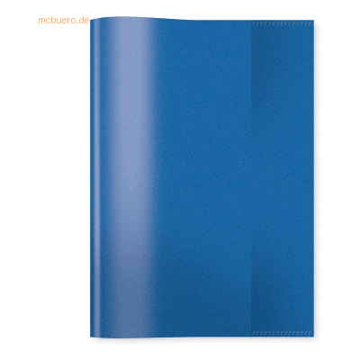 25 x HERMA Heftschoner A4 PP transparent/blau 25 x HERMA Heftschoner A4 PP transparent/blau