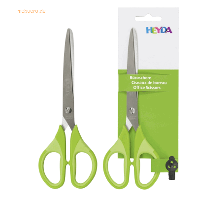 6 x Heyda Schere Colour Code SoftTouch 18cm kiwi 6 x Heyda Schere Colour Code SoftTouch 18cm kiwi