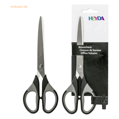 6 x Heyda Schere Colour Code SoftTouch 18cm onyx 6 x Heyda Schere Colour Code SoftTouch 18cm onyx