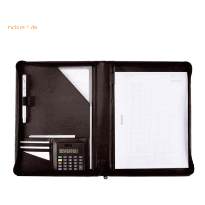Alassio Schreibmappe Catana A4 Lederimitat schwarz Alassio Schreibmappe Catana A4 Lederimitat schwarz