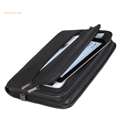 Alassio Ringbuchmappe Carpo A4 Leder schwarz Alassio Ringbuchmappe Carpo A4 Leder schwarz