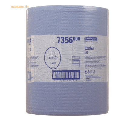 Kimberly-Clark Wischtücher Wypall L20 Blau - Haushaltspapier Kimberly-Clark Wischtücher Wypall L20 Blau - Haushaltspapier