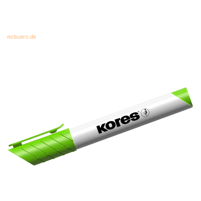 12 x Kores Whiteboardmarker 3mm Rundspitze grasgrün 12 x Kores Whiteboardmarker 3mm Rundspitze grasgrün