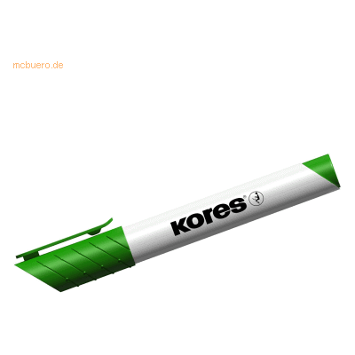 12 x Kores Whiteboardmarker 3-5mm Keilspitze grün 12 x Kores Whiteboardmarker 3-5mm Keilspitze grün