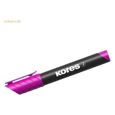 12 x Kores Permanentmarker XP2 3-5mm Keilspitze pink 12 x Kores Permanentmarker XP2 3-5mm Keilspitze pink
