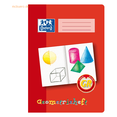 10 x Oxford Geometrieheft A4 Lineatur GR 16 Blatt 10 x Oxford Geometrieheft A4 Lineatur GR 16 Blatt