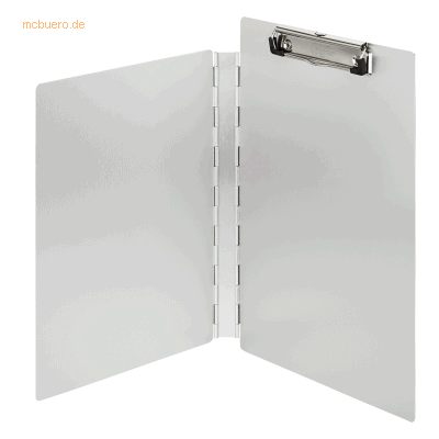 Saunders Klemmbrettmappe A4 mit seitlicher Schutzklappe Aluminium Saunders Klemmbrettmappe A4 mit seitlicher Schutzklappe Aluminium