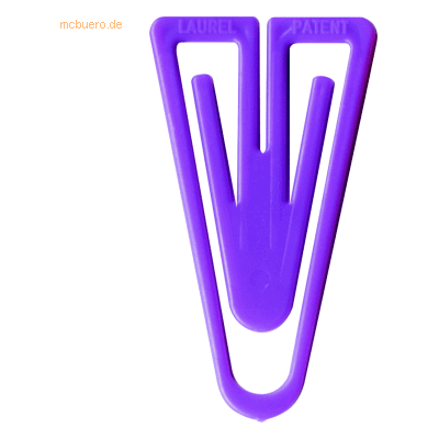 Laurel Büroklammern Plastiklips 25mm VE=1000 Stück violett Laurel Büroklammern Plastiklips 25mm VE=1000 Stück violett
