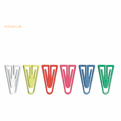 Laurel Büroklammern Plastiklips 25mm VE=1000 Stück Kristallfarben sort Laurel Büroklammern Plastiklips 25mm VE=1000 Stück Kristallfarben sort