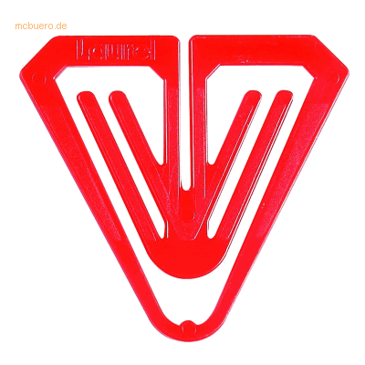 Laurel Büroklammern Plastiklips Butterfly 50mm VE=1000 Stück rot Laurel Büroklammern Plastiklips Butterfly 50mm VE=1000 Stück rot
