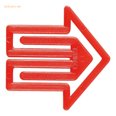 Laurel Büroklammern Pfeilklip 30mm VE=1000 Stück rot Laurel Büroklammern Pfeilklip 30mm VE=1000 Stück rot