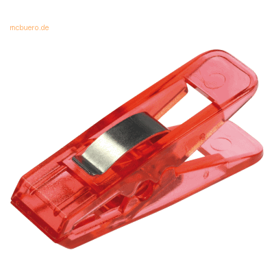 Laurel Briefklemmer Multi Clip Taifun 15x50mm VE=90 Stück kristallrot Laurel Briefklemmer Multi Clip Taifun 15x50mm VE=90 Stück kristallrot