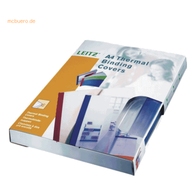 Leitz Thermobindemappen Leinenoptik A4 1,5mm blau VE=25 Stück Leitz Thermobindemappen Leinenoptik A4 1,5mm blau VE=25 Stück