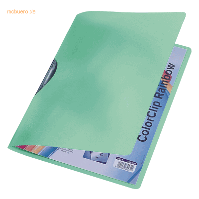 6 x Leitz Cliphefter ColorClip Rainbow A4 ca. 30 Blatt grün 6 x Leitz Cliphefter ColorClip Rainbow A4 ca. 30 Blatt grün