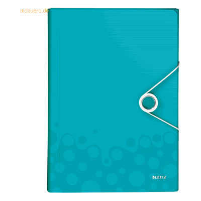 Leitz Projektmappe Wow A4 PP 6 Fächer eisblau Leitz Projektmappe Wow A4 PP 6 Fächer eisblau
