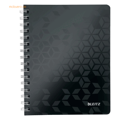 6 x Leitz Collegeblock Wow A5 PP liniert holzfrei 80 Blatt schwarz 6 x Leitz Collegeblock Wow A5 PP liniert holzfrei 80 Blatt schwarz