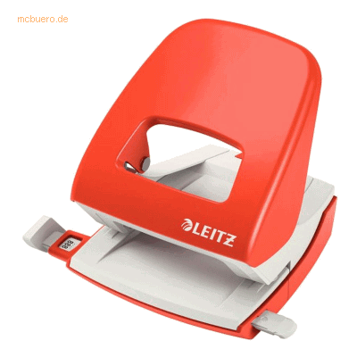 Leitz Bürolocher Nexxt Metall 30 Blatt hellrot Leitz Bürolocher Nexxt Metall 30 Blatt hellrot
