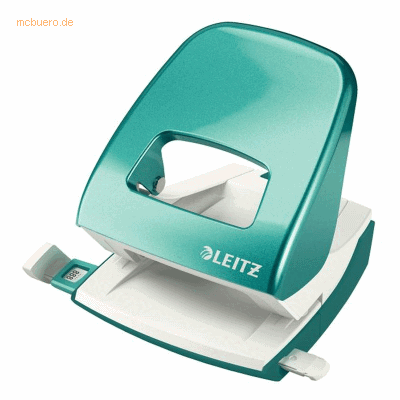 Leitz Locher 2,5mm mit Anschlagschiene eisblau in Blisterverpackung Leitz Locher 2,5mm mit Anschlagschiene eisblau in Blisterverpackung