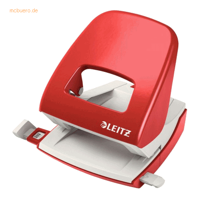 Leitz Locher 2,5mm mit Anschlagschiene rot in Blisterverpackung Leitz Locher 2,5mm mit Anschlagschiene rot in Blisterverpackung