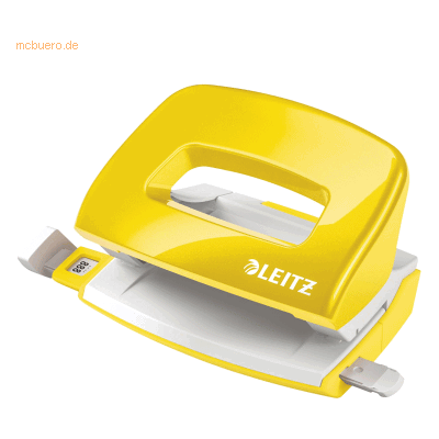 Leitz Mini Locher NeXXt Wow Kunststoff 10 Blatt gelb Leitz Mini Locher NeXXt Wow Kunststoff 10 Blatt gelb