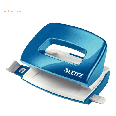Leitz Locher Mini Nexxt Wow Metall 10 Blatt blau metallic Leitz Locher Mini Nexxt Wow Metall 10 Blatt blau metallic