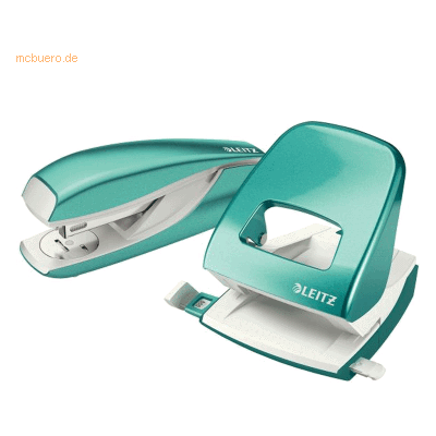Leitz Locher NeXXt 5008 und Heftgerät NeXXt 5502 im Set eisblau Leitz Locher NeXXt 5008 und Heftgerät NeXXt 5502 im Set eisblau