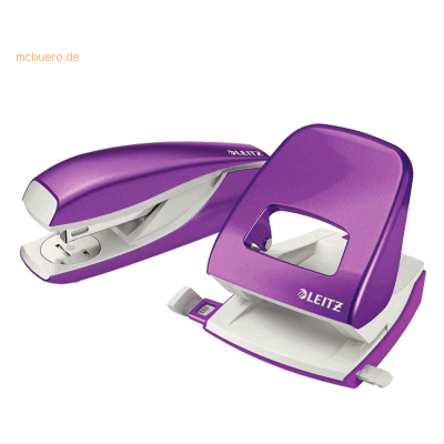 Leitz Locher NeXXt 5008 und Heftgerät NeXXt 5502 im Set violett Leitz Locher NeXXt 5008 und Heftgerät NeXXt 5502 im Set violett