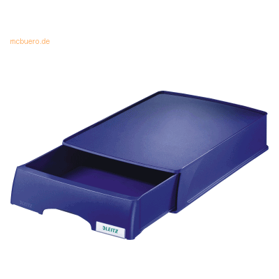 Leitz Briefablage Plus A4 mit Schublade blau Leitz Briefablage Plus A4 mit Schublade blau