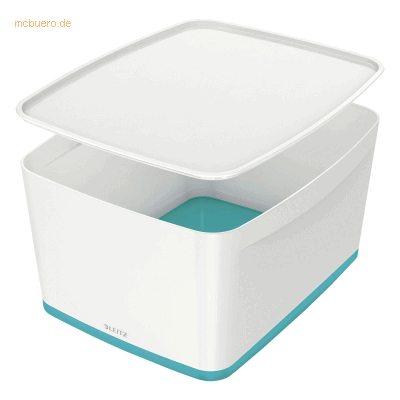 4 x Leitz Aufbewahrungsbox MyBox Wow 18 Liter A4 mit Deckel ABS weiß/e 4 x Leitz Aufbewahrungsbox MyBox Wow 18 Liter A4 mit Deckel ABS weiß/e