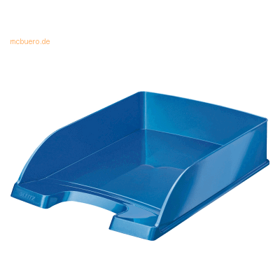 Leitz Briefablage Wow A4 Kunststoff blau metallic Leitz Briefablage Wow A4 Kunststoff blau metallic