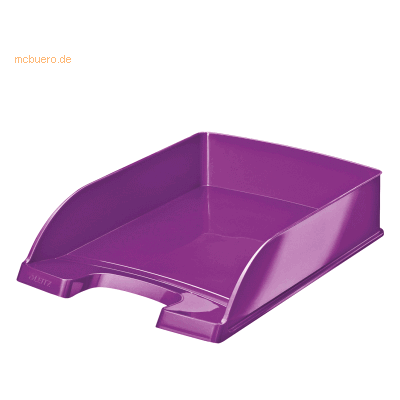 Leitz Briefablage Wow A4 Kunststoff violett Leitz Briefablage Wow A4 Kunststoff violett