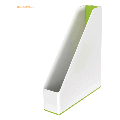 Leitz Stehsammler Wow Duo Colour A4 Polystyren weiß/grün Leitz Stehsammler Wow Duo Colour A4 Polystyren weiß/grün