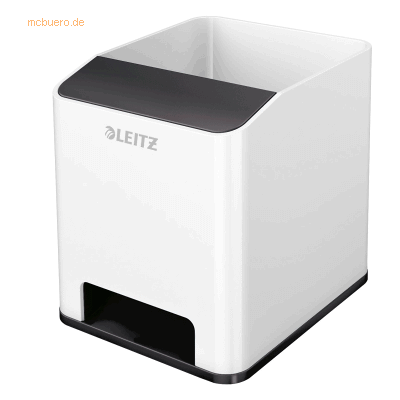 Leitz Stifteköcher Wow Duo Colour Sound weiß/schwarz Leitz Stifteköcher Wow Duo Colour Sound weiß/schwarz