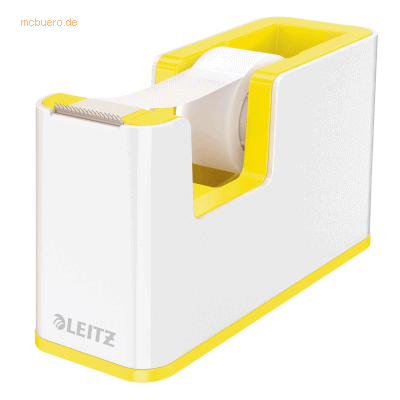Leitz Klebeband-Abroller Wow Duo Colour weiß/gelb Leitz Klebeband-Abroller Wow Duo Colour weiß/gelb