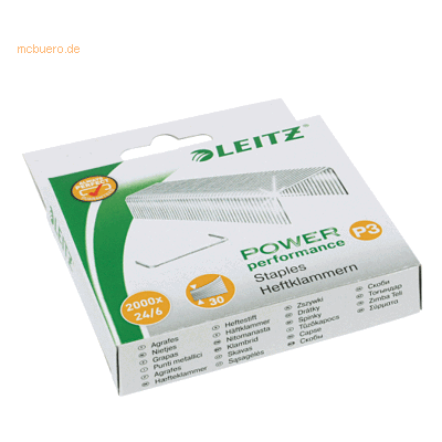 6 x Leitz Heftklammer P3 24/6mm VE=2000 Stück 6 x Leitz Heftklammer P3 24/6mm VE=2000 Stück