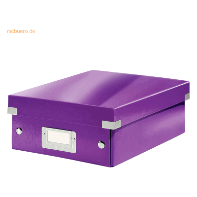 Leitz Organisationsbox Click & Store klein violett Leitz Organisationsbox Click & Store klein violett