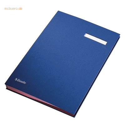 Esselte Unterschriftsmappe A4 PP 20 Fächer blau Esselte Unterschriftsmappe A4 PP 20 Fächer blau