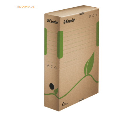 25 x Esselte Archiv-Box ECO 80 mm Karton naturbraun 25 x Esselte Archiv-Box ECO 80 mm Karton naturbraun