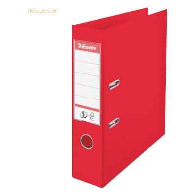 10 x Esselte Ordner No. 1 Vivida A4 75mm PP-kaschiert rot 10 x Esselte Ordner No. 1 Vivida A4 75mm PP-kaschiert rot