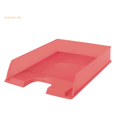 10 x Esselte Briefkorb Colour'Breeze A4 PS transparent koralle 10 x Esselte Briefkorb Colour'Breeze A4 PS transparent koralle