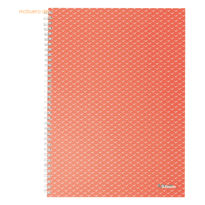 4 x Esselte Collegeblock Colour'Breeze A4 kariert 80 Blatt koralle 4 x Esselte Collegeblock Colour'Breeze A4 kariert 80 Blatt koralle